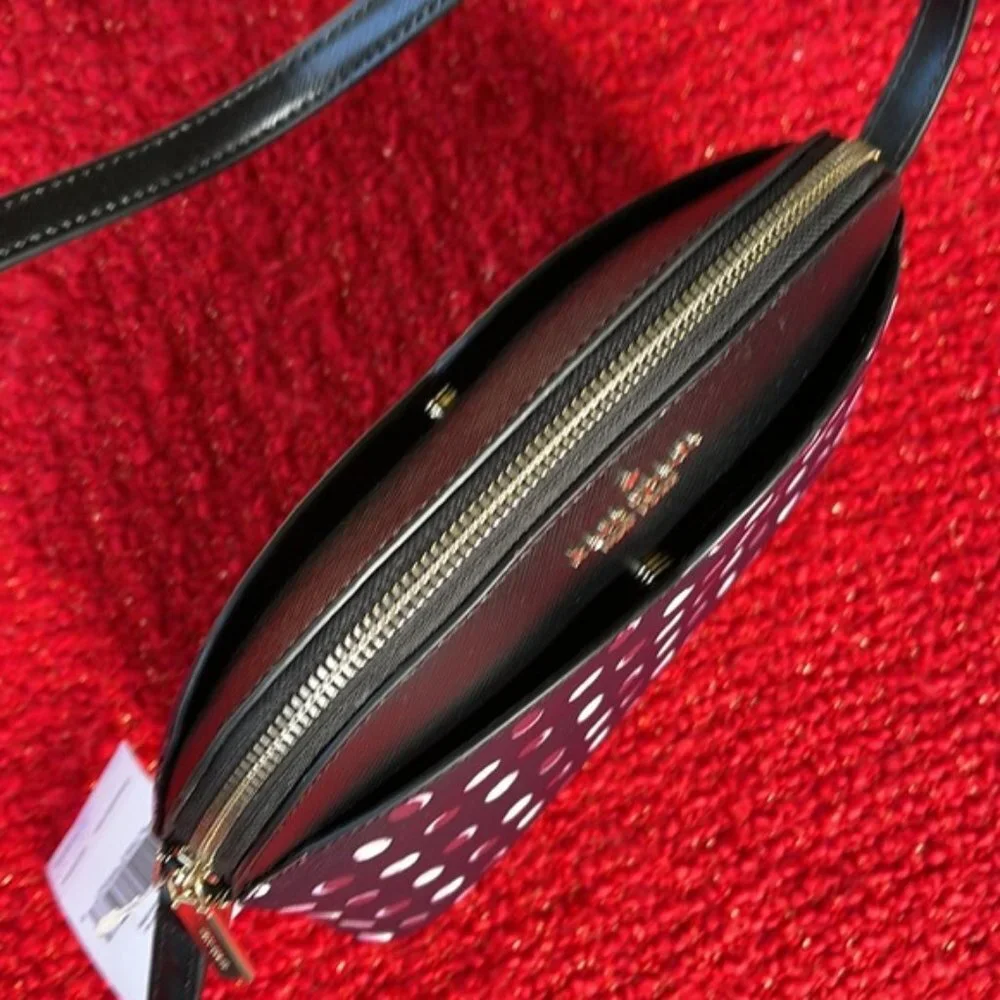 Kate Spade Payton Dome Crossbody with Fiesta Dot Black Multi